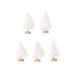 Mini sapins blancs x3 - Créalia