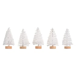 Mini sapins blancs x3 - Créalia