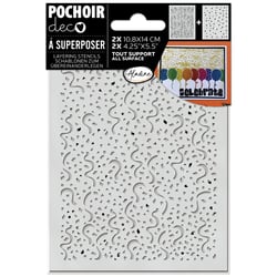 Pochoir Aladine - Confettis - 10,8 x 14 cm