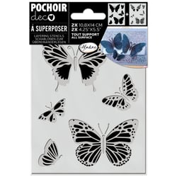 Pochoir Aladine - Papillon - 10,8 x 14 cm
