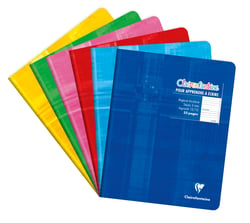1 cahier - 17 x 22 cm - Spécial maternelle - Clairefontaine - 32 pages grands carreaux - Coloris assortis