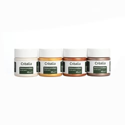 Lot de 4 peintures acrylique - Noël tradition - 45ml - Créalia