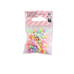 Lot de 100 perles rondes La Petite Epicerie - 6 mm - Pastel