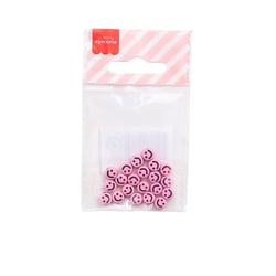 Lot de 20 perles rondes La Petite Epicerie - 6 mm - Rose