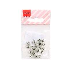 Lot de 20 perles rondes La Petite Epicerie - 7 mm - Phosphorescente