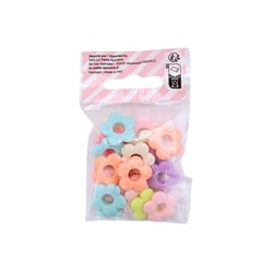 Lot de 20 perles fleurs La Petite Epicerie - 19 mm - Pastel