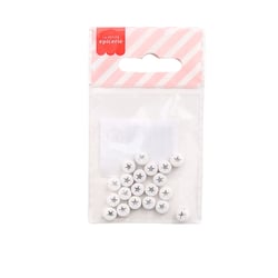 Lot de 20 perles rondes La Petite Epicerie - 7 mm - Etoile