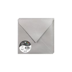 20 enveloppes Pollen 165x165 mm - Argent