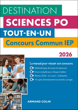 Destination Sciences Po : Concours commun IEP - Tout-en-un (édition 2026)