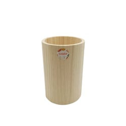 Vase rond en bois à décorer - 12 x 18cm - Créalia