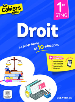 Les cahiers STMG : Cahiers STMG Droit 1re STMG (2025) - Pochette élève