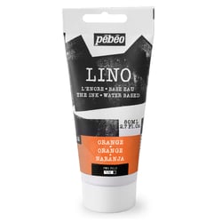 Tube de 80 ml d'encre pour linogravure Pébéo - Lino - orange