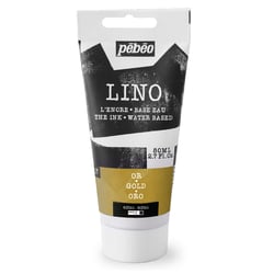 Tube de 80 ml d'encre pour linogravure Pébéo - Lino - or
