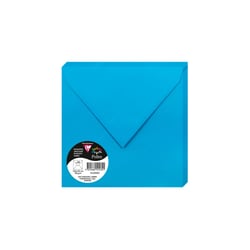 20  enveloppes Pollen 165x165 mm  - Bleu turquoise