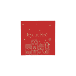 Serviettes cocktail Artyfêtes - Joyeux Noël