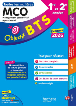 Objectif BTS : Toutes les matières - BTS MCO, 1re et 2e années (édition 2026)