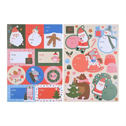 Étiquettes de Noël x16