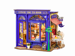 Maquette DIY Book Nook 304 pièces - Leisure Time Tea Room - Rolife