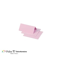 25 marque-places Pollen 85x80 mm - Rose dragée