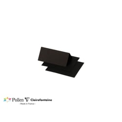 25 marque-places Pollen 85x80 mm - Noir