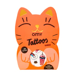 Lot de 50 tatouages temporaires - Omy - Kawaii