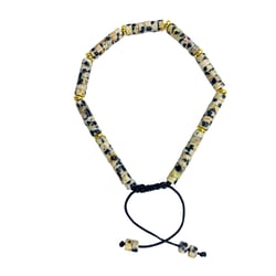 Bracelet Encenstone - Jaspe Dalmatien - Perles Heishi