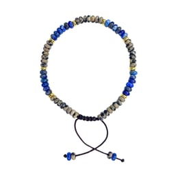 Bracelet Encenstone - Lapis lazuli & Jaspe - Perles ovales