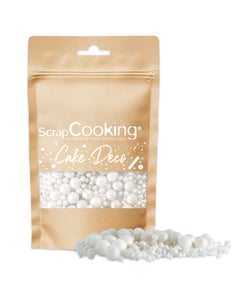 Perles en sucre ScrapCooking® - Blanc nacré - 60 g