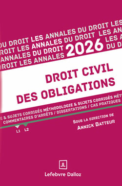 Annales Droit civil des obligations (édition 2026)