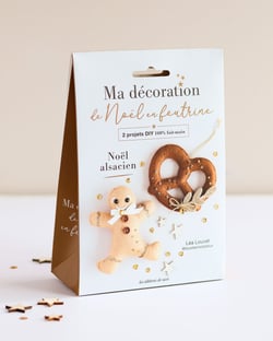 Pochette Ma décoration de Noël en feutrine : Duo Noël alsacien