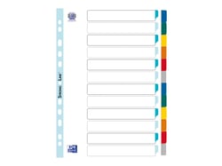 Lot de 12 intercalaires Oxford - A4 - Carton