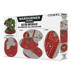 Sector Imperialis 60mm round bases, 75mm & 90mm oval bases - Warhammer 40,000