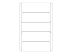 160 étiquettes blanches - 31x100mm