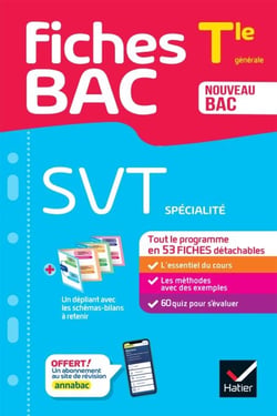 Fiches bac - SVT Tle (spécialité) - Bac 2027 - tout le programme en fiches de révision détachables