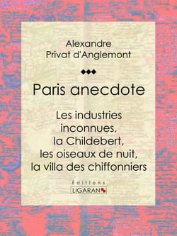 Paris anecdote - Les industries inconnues, la Childebert, les oiseaux de nuit, la villa des chiffonniers