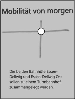Bahnstationen in NRW morgen - Turmbahnhof Essen-Dellwig