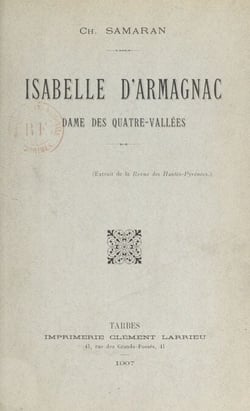 Isabelle d'Armagnac - Dame des Quatre-Vallées