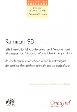 Ramiran 98. Proceedings of the 8th International Conference on Management Strategies for Organic Waste in Agriculture - Vol. 1: Proceedings of the oral presentations