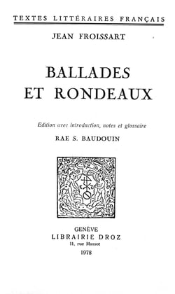 Ballades et rondeaux