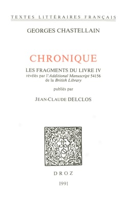 Chronique. Les fragments du Livre IV révélés par l'Additional Manuscript 54156 de la British Library