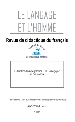 La Formation des enseignants de FLE/S en Belgique : un état des lieux - 2013 - 48.1