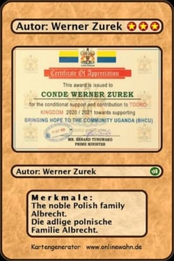 The noble Polish family Albrecht. Die adlige polnische Familie Albrecht.