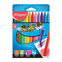 12 CRAYONS PLASTIQUES PLASTI CLEAN 12 CRAYONS PLASTIQUES PLASTI CLEAN