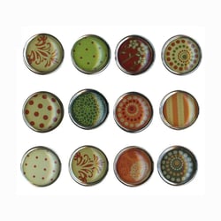 Graine Créative - Magnet époxy mini Ø12mm Automne 12 pièces