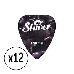Shiver - 12 médiators celluloïd 1.20 violet