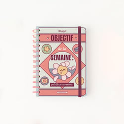 Agenda civil semainier 2026 Mr. Wonderful - 13,4 x 17,5 cm - Objectif de la semaine
