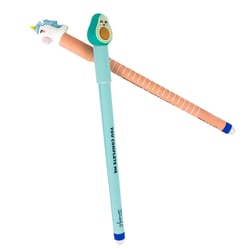Lot de 2 stylos effaçables Bo-Bo + 2 recharges d’encre – Licorne et Avocat - Mr Wonderful