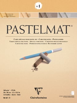 Bloc Pastelmat n°5 - 12 feuilles -  30 x 40 cm