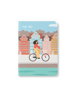 Agenda civil semainier 2026 Lett's - Multicolore - A6 - Amsterdam