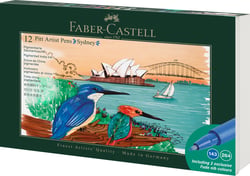 Lot de 12 feutres Faber Castell - Pitt Artist Pens - Sydney